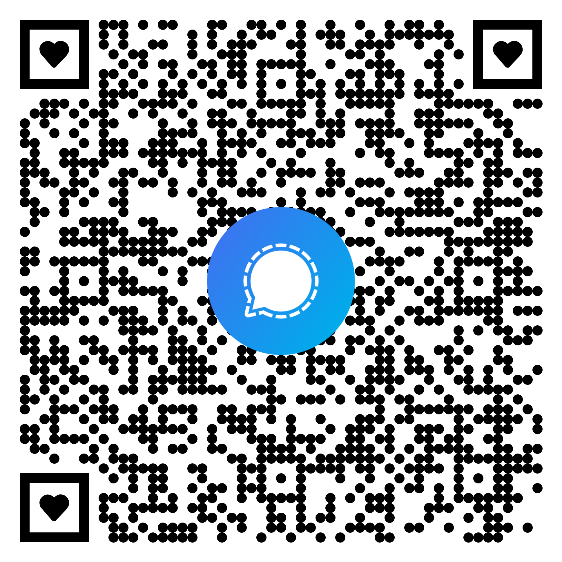 qrcode pour me joindre sur signal