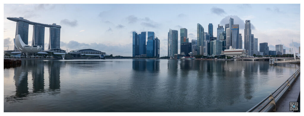 marina bay sands – financial district – panorama