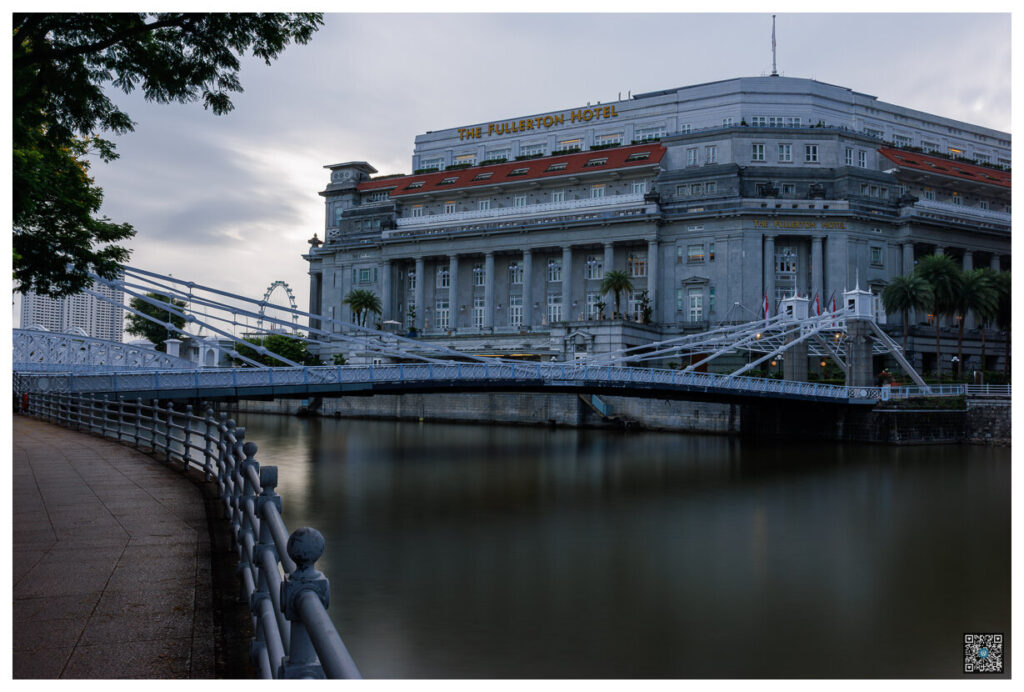 long exposure fullerton hotel – singapour