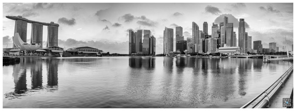 marina bay sands - financial district - panorama