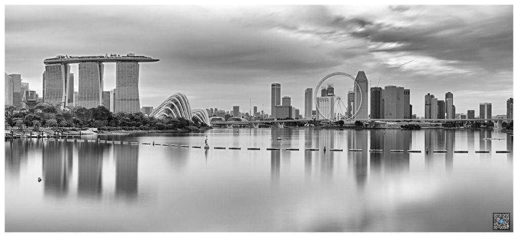 long exposure marina bay sands - panorama - singapour