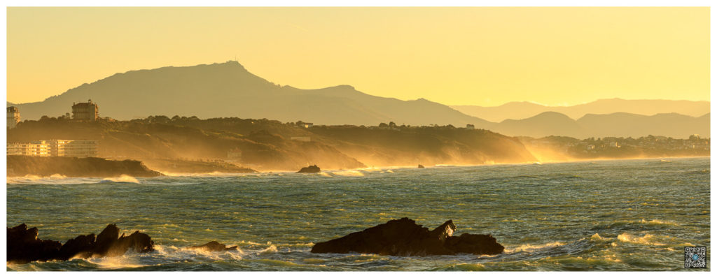 panorama plage du port vieux - biarritz